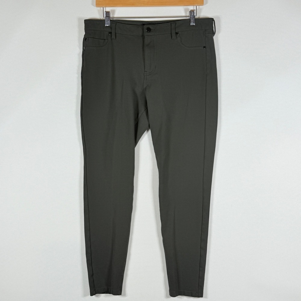 Liverpool Los Angeles Women 12 31 Trousers Pants Olive Green Slim‎ Career Casual